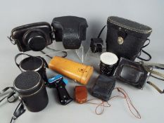 Photography - A collection of cameras, accessories and similar to include Praktica,