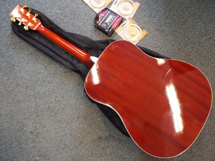 A C. Giant acoustic guitar with soft case and Seiko digital tuner. - Image 2 of 6