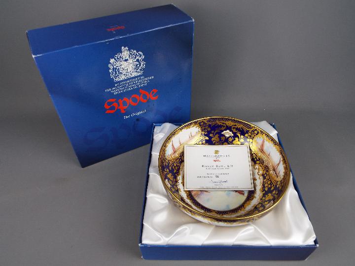 A limited edition Spode Marco Bowl decorated with a nautical scene,