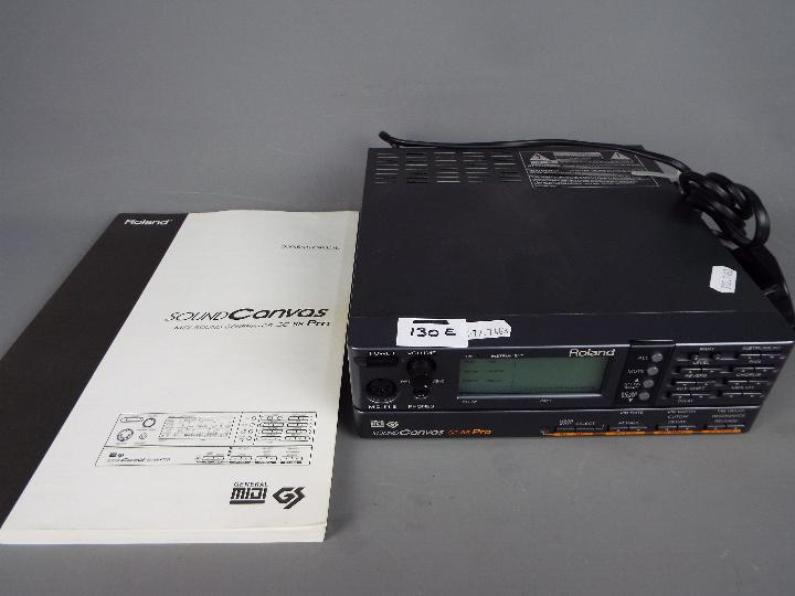 A Roland Sound Canvas SC-88 Pro sound module.