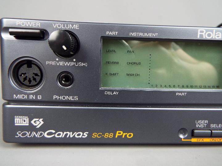 A Roland Sound Canvas SC-88 Pro sound module. - Image 4 of 6