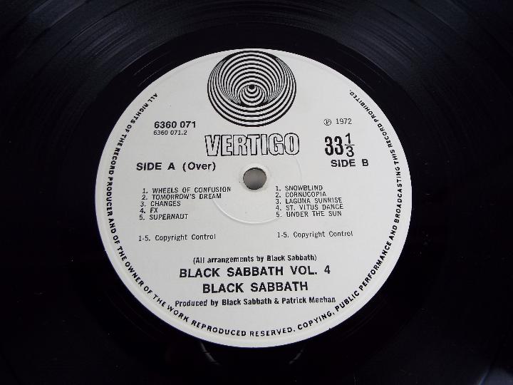 Black Sabbath - Three Black Sabbath albums, all Vertigo, comprising Master of Reality, - Image 5 of 6