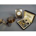 A mixed lot of collectables to include a barometer marked G.P.