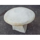 Garden Stoneware - A reconstituted stone staddle stone in two parts