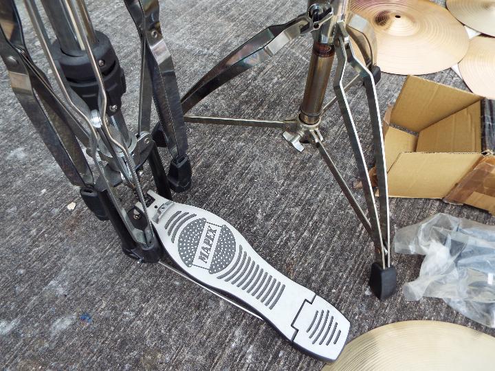 A quantity of drumming related equipment to include stool, hi-hat, cymbal stand, - Image 4 of 5