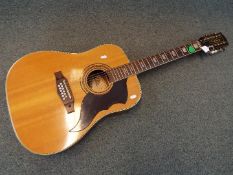 An Eko Ranger XII twelve string acoustic guitar