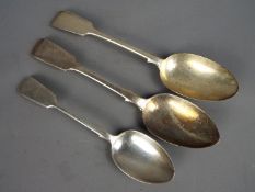 A Victorian hallmarked silver spoon,