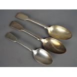 A Victorian hallmarked silver spoon,