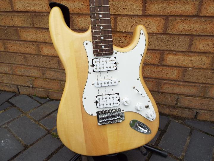 An Aria six string STG Series, Stratocaster type, electric guitar with carry case. - Image 3 of 12