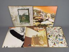 Led Zeppelin - Five Led Zeppelin albums comprising Led Zeppelin, K40031, II, SD8236 (US), III,