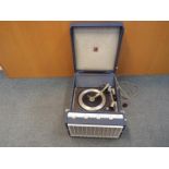 Garrard - a Garrard turntable in a Decca portable record player