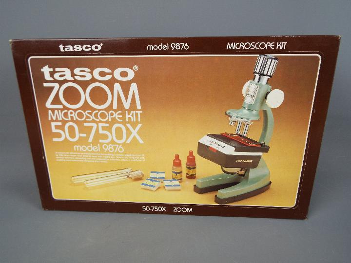 A vintage Tasco Zoom 50-750X Microscope Kit contained in original box (appears unused) and three - Image 3 of 3
