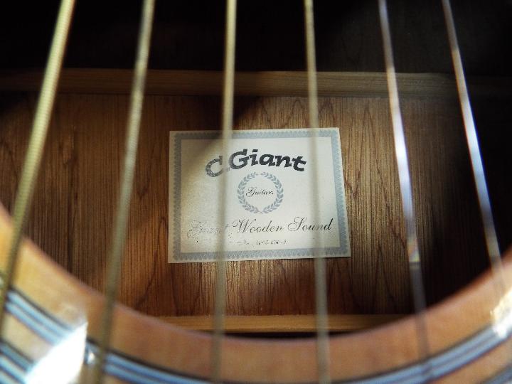 A C. Giant acoustic guitar with soft case and Seiko digital tuner. - Image 3 of 6