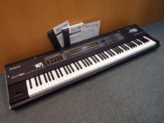 A Roland XV88 synthesizer with 2 expansion boards.