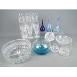 A collection of mixed glassware to include Stuart Crystal, Edinburgh Crystal,