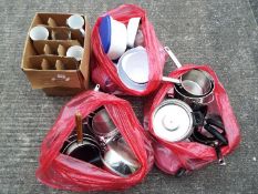 Kitchen Ware - a large quantity of pots,