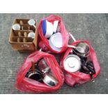 Kitchen Ware - a large quantity of pots,