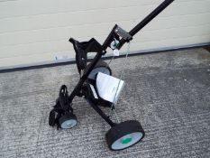 A Hill Billy powered golf trolley