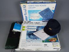 A boxed solar panel kit, Medion PC USB g