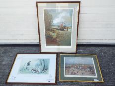 Three hunting related prints to include an Artist's Proof after Ros Goody entitled 'The Cheshire