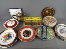 A quantity of ceramics including Royal Worcester, plated ware,