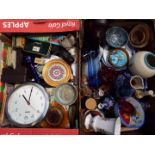 A mixed lot to include ceramics, glassware, metal ware, household items, Studio Pottery and similar,