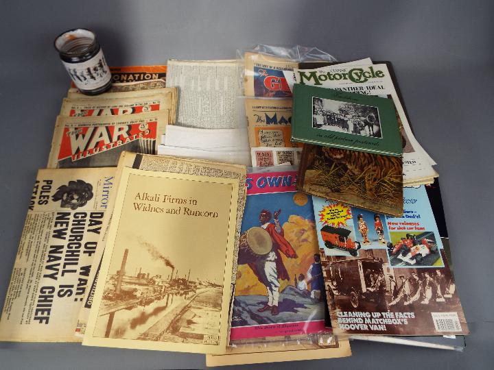 Various mixed ephemera to include war related, railway, motoring, local interest and similar.