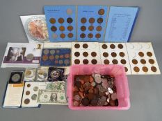 A quantity of UK and foreign coins,