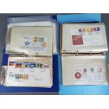 Philately - Two binders containing GB and Malta first day covers 1970's and 1980's.