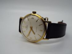 A vintage, gold plated Tissot Seastar wristwatch.