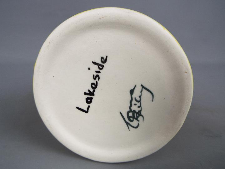 Lorna Bailey - a Lorna Bailey ceramic jug decorated in the Lakeside pattern, approx height 23 cm. - Image 3 of 3