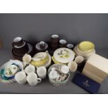 A collection of dinner and tea wares to include Hornsea 'Contrast', Royal Worcester 'Evesham',