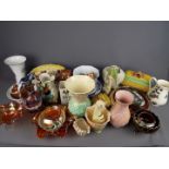 A mixed lot of ceramics and glassware to include Beswick, Royal Doulton, Sylvac,