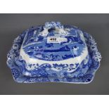 A Spode 'Italian' pattern vegetable tureen and cover.