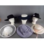 A collection of lady's hats to include Connor, Franco Di Tardo, Warren York,