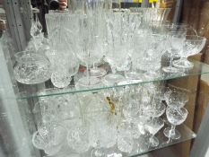 A quantity of glassware to include Edinburgh Crystal, Dartington, Stuart Crystal and similar,