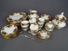Royal Albert - A quantity of Royal Albert Old Country Roses dinner and tea wares comprising 8