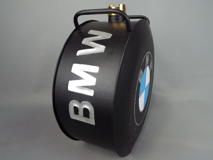 A black petrol can marked B.M. - Image 3 of 3