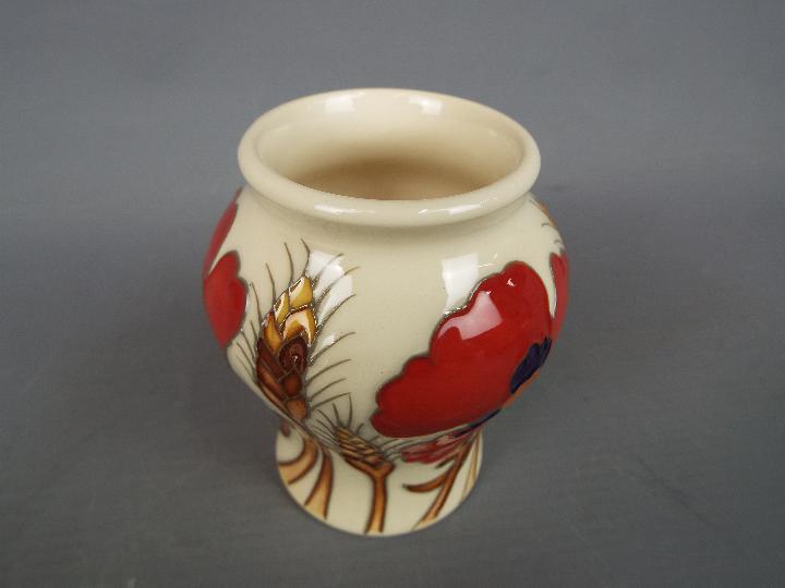 Moorcroft - a Moorcroft vase decorated in the Poppy pattern, - Image 3 of 3