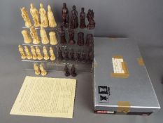 Chess Set - A 'The English Civil War' chess set by Studio Anne Carlton, king approximately 12.