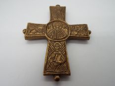 A brass cross,