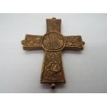 A brass cross,