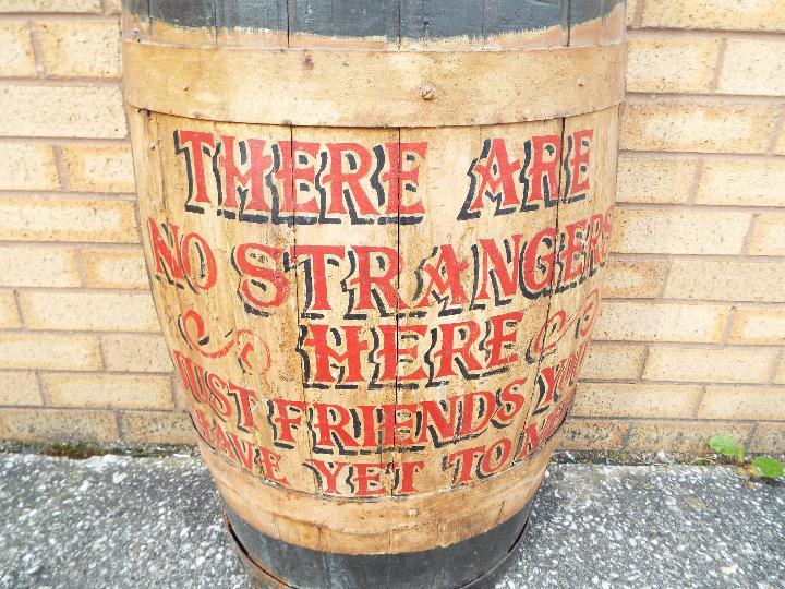 A vintage half barrel, - Image 2 of 4