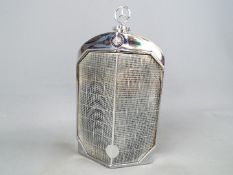 A chrome plated 'Mercedes-Benz Radiator' decanter by Ruddspeed Ltd, c.