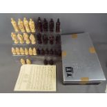 Chess Set - A 'Christopher Columbus' chess set by Studio Anne Carlton, king approximately 11.