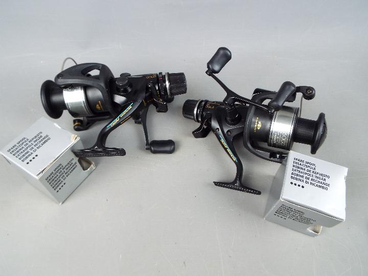 Angling - two new Shimano Big Baitrunner Jero 6000 RE fishing reels with two spare spools and a 12 - Image 2 of 5