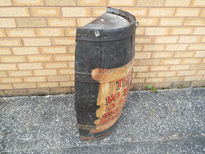 A vintage half barrel, - Image 3 of 4