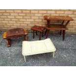 Three footstools and a side table [4]