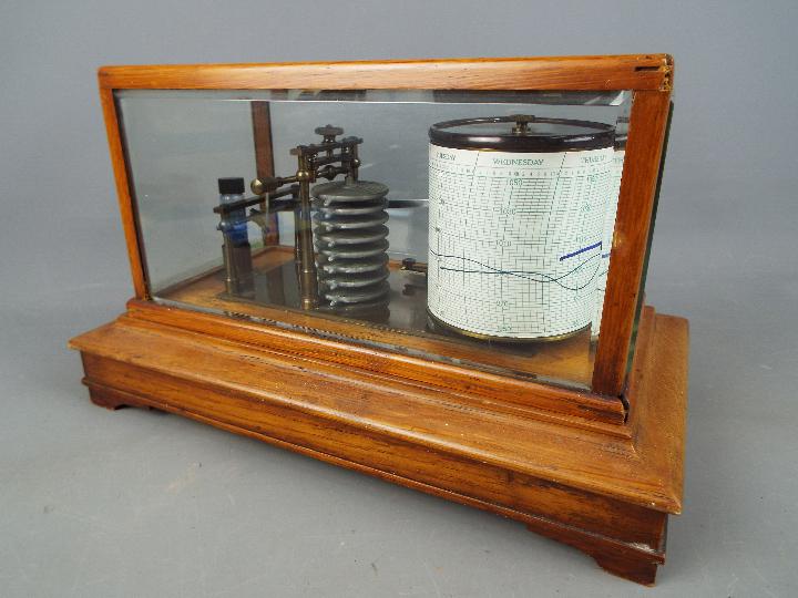 A Chadburns Ltd, Liverpool cased barograph, - Image 5 of 5