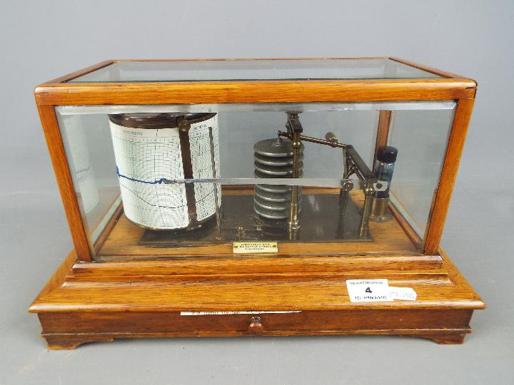 A Chadburns Ltd, Liverpool cased barograph,